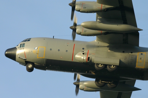 CH-10
Climbing out of EBOS 
Keywords: CH-10 OST EBOS Oostende Ostend Ostende C130H Hercules Belgian Air Force