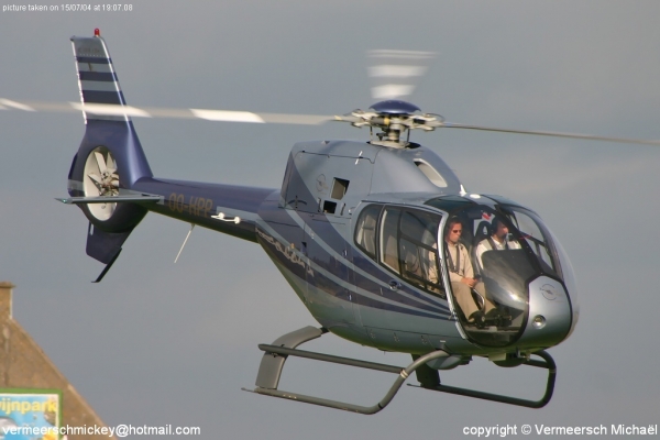 Keywords: CrownHelicopters Eurocopter EC-120B Colibri Ostend Belgium OST EBOS OO-HPP