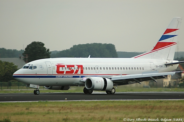 Keywords: CSA CzechAirlines Brussels Belgium Boeing 737-300