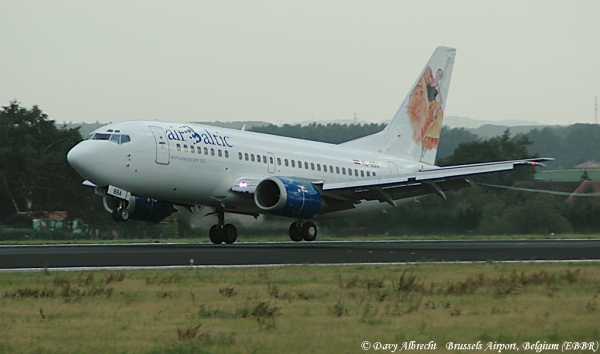 Keywords: YL-BBA EBBR Brussels Belgium Boeing 737-500