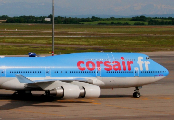 Corsair - Blue Giant
The most recent Corsair 747 is choosing its gate :-)
