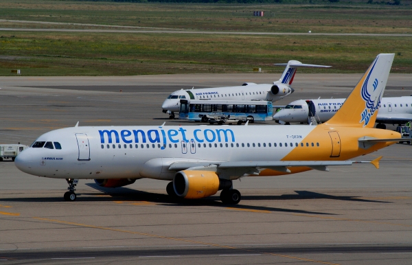 Menajet
This, and the only Menajet, was a replacement for an Eurofly A319 scheduled to Napels, Italy.
