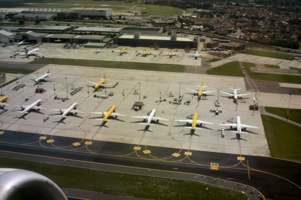 Brussels
Just after take-off RWY 25R, spotted out of Olympic SX-BKM, how many DHL's can you count?
