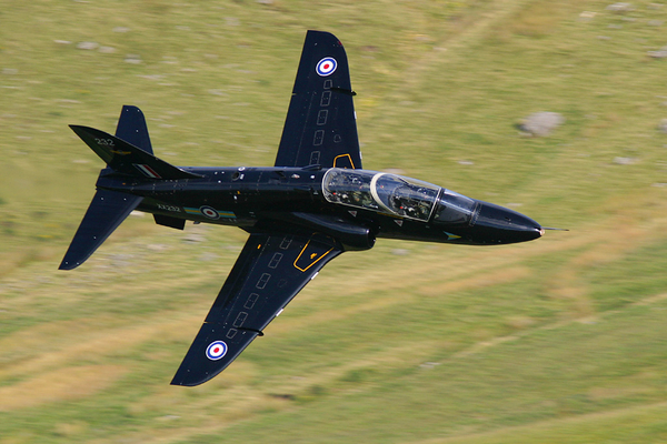 HawkXX232
In the colors of 208 squadron XX232 passes through well below our vantage point on the hill.
Keywords: Hawk Machloop Wales
