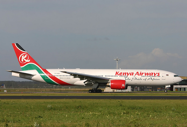 5Y-KQS
Coming in late in the evening - this african beauty - vacating RWY18R
Keywords: B777