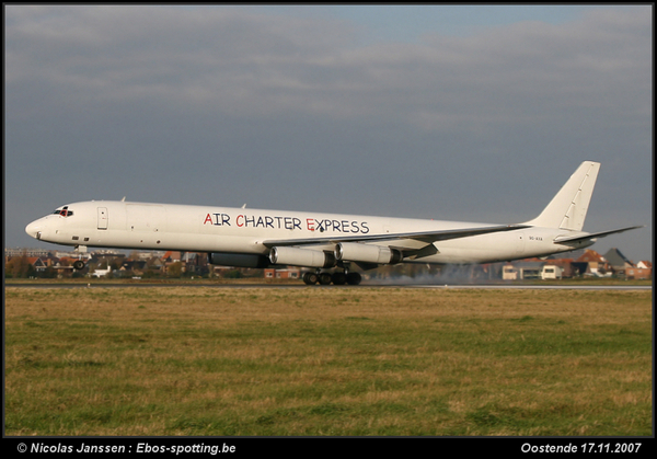 9G-AXA
Keywords: 9G-AXA DC8-63F Air Charter Express OST EBOS Oostende Ostend Ostende