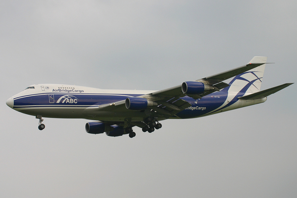 VP-BII
Lousy weather on the second visit of an Airbridge 747 to Ostend seen here on finals to Rwy08 
Keywords: VP-BII B747-281F Air Bridge Cargo OST EBOS Oostende Ostend Ostende