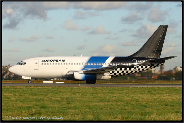 G-CEAE
Keywords: G-CEAE B732 EAL European Airways Oostende EBOS OST