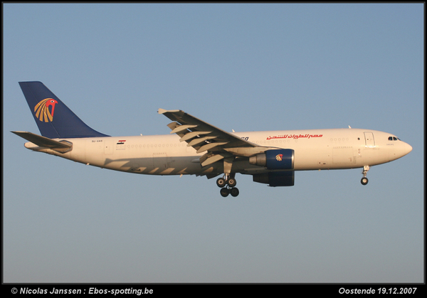 SU-GAS
Keywords: SU-GAS A300B4-622R Egypt Air Cargo OST EBOS Oostende Ostend Ostende